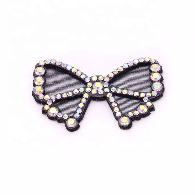 Bow shoes accessories, rhinestone butterfly shoes decoration