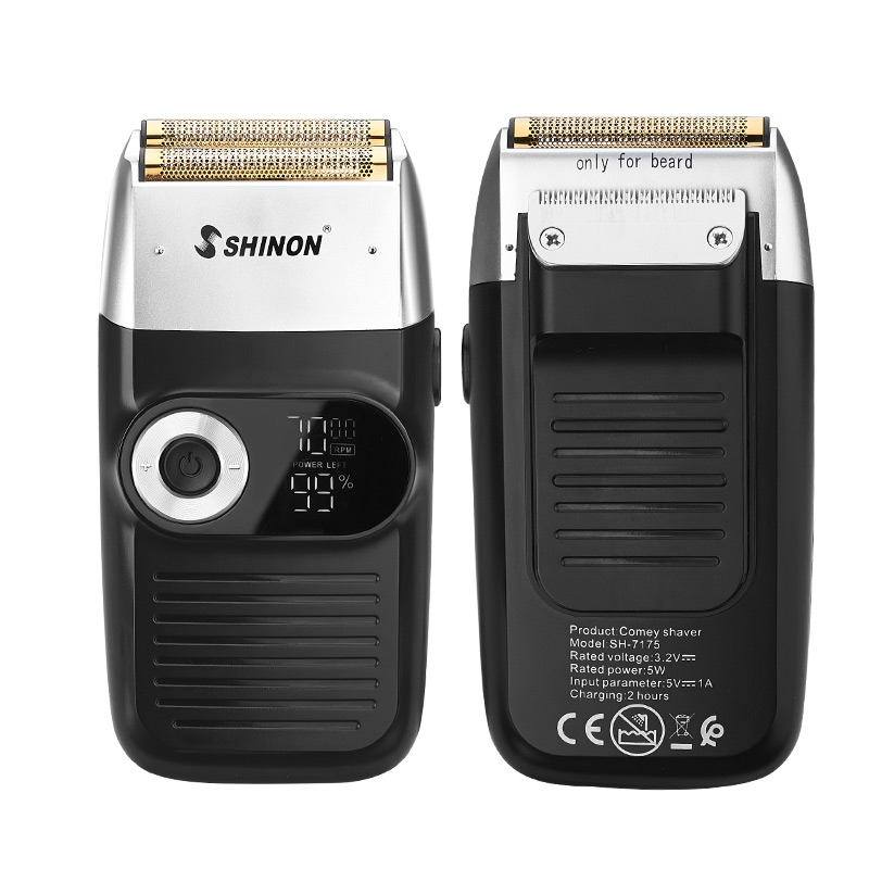 Горячая Распродажа, мужская электробритва Shinon, перезаряжаемая через usb Бритва для бороды, двойная Мужская бритва