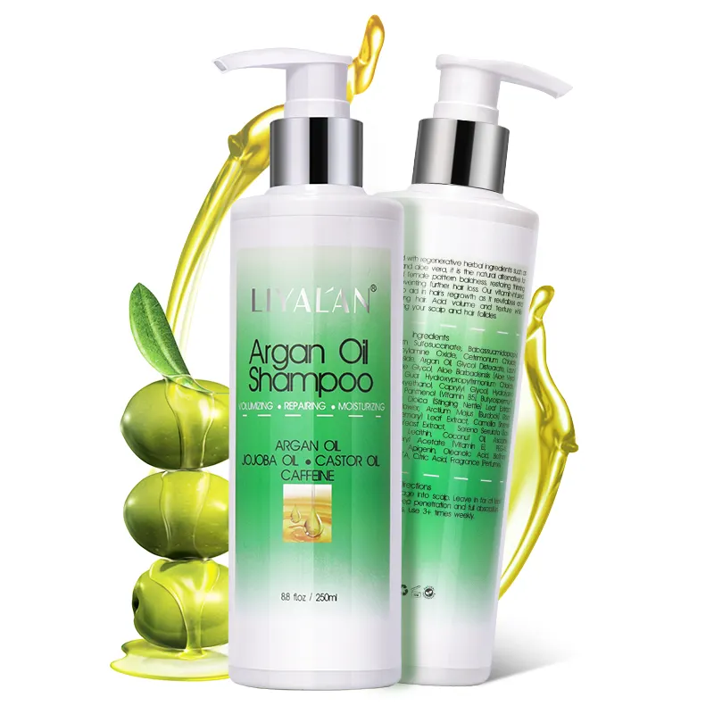 Best Private Label Anti Hair Loss Hair Care Pure Natural Organic Argan Oil Hair Shampoo