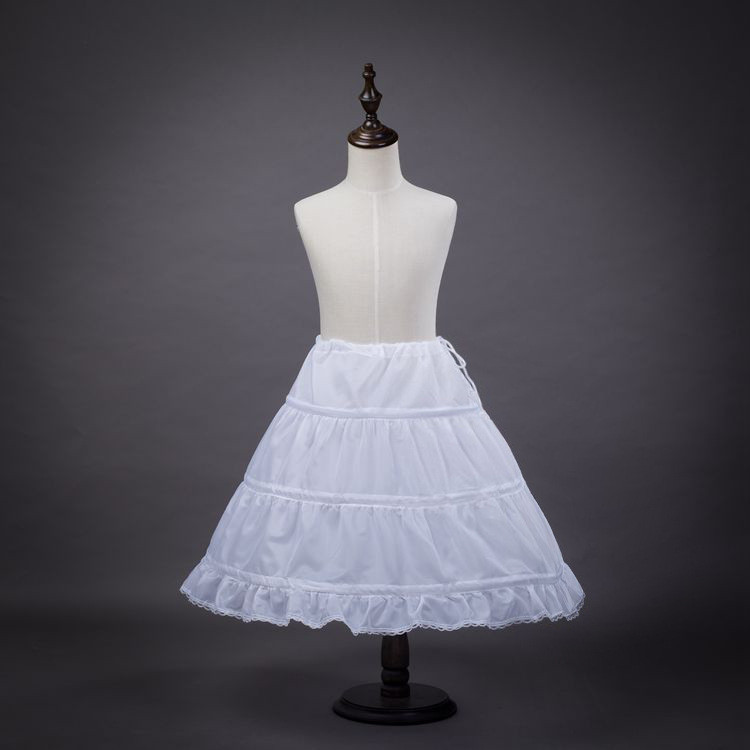 Baby Girl Petticoat for Kids long wedding dress bustle pannier for girl Long Princess Dress