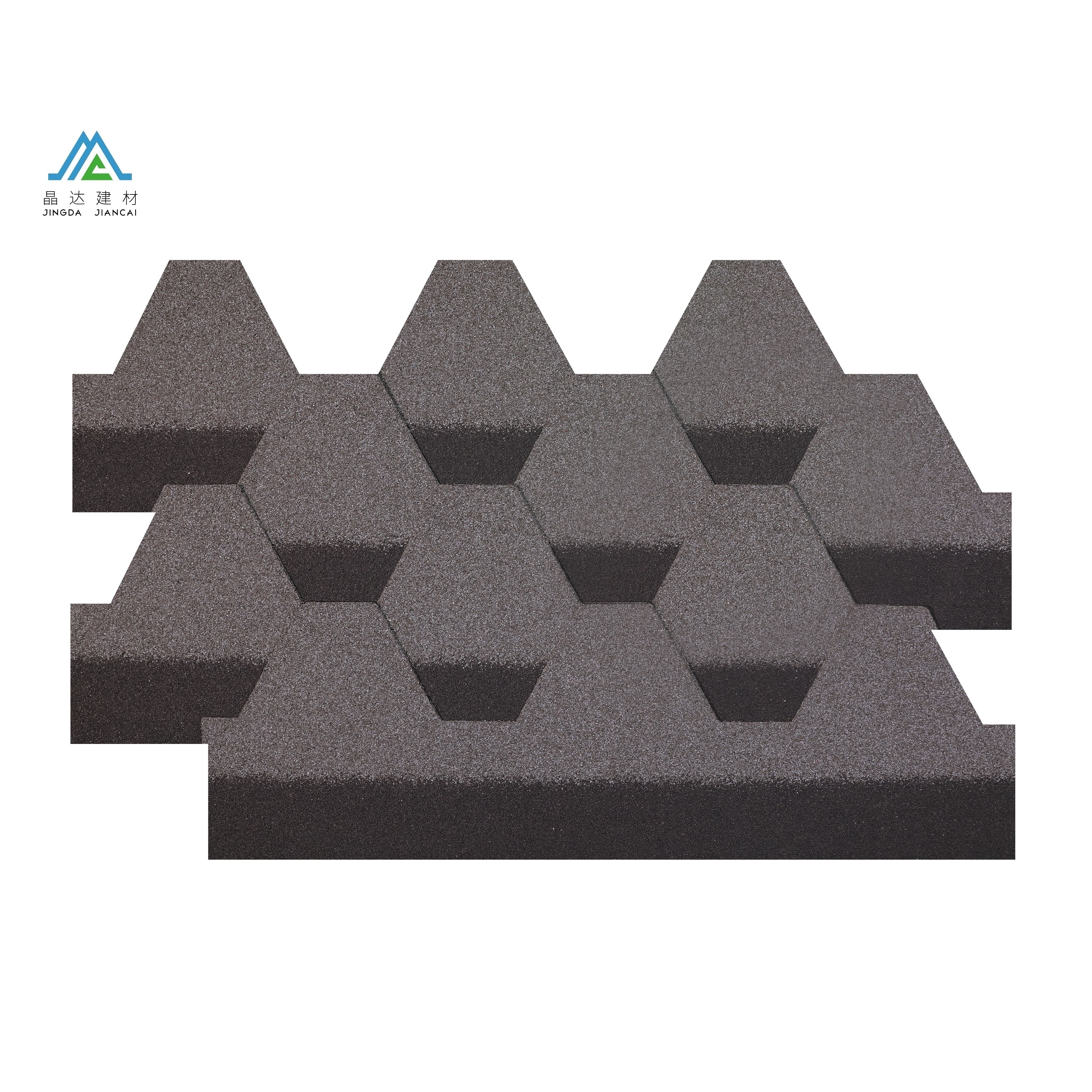 New building construction materials 2020 solar tiles hexagonal asphalt shingle