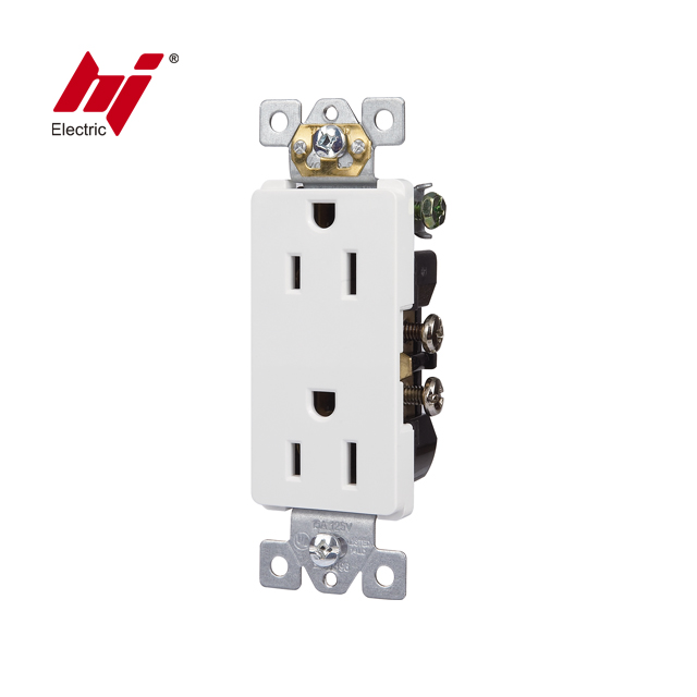 UL утвержден 15A 125 V 5-15R Жилой Класс Decorator дуплекс сосуд заземления