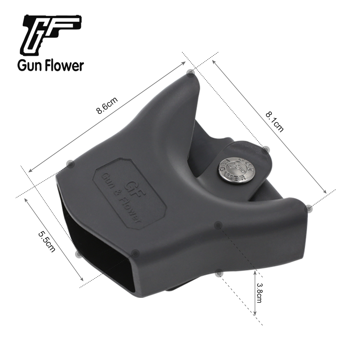 Gunflower полимерный пластиковый чехол-манжета/кобура/держатель сумка полицейское оборудование
