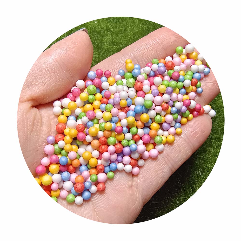 Colorful Styrofoam Balls 2.5-3.5mm Mini Foam Balls Decorative Ball DIY Craft Supplies DIY TOYS BEAD TOYS Wholesale