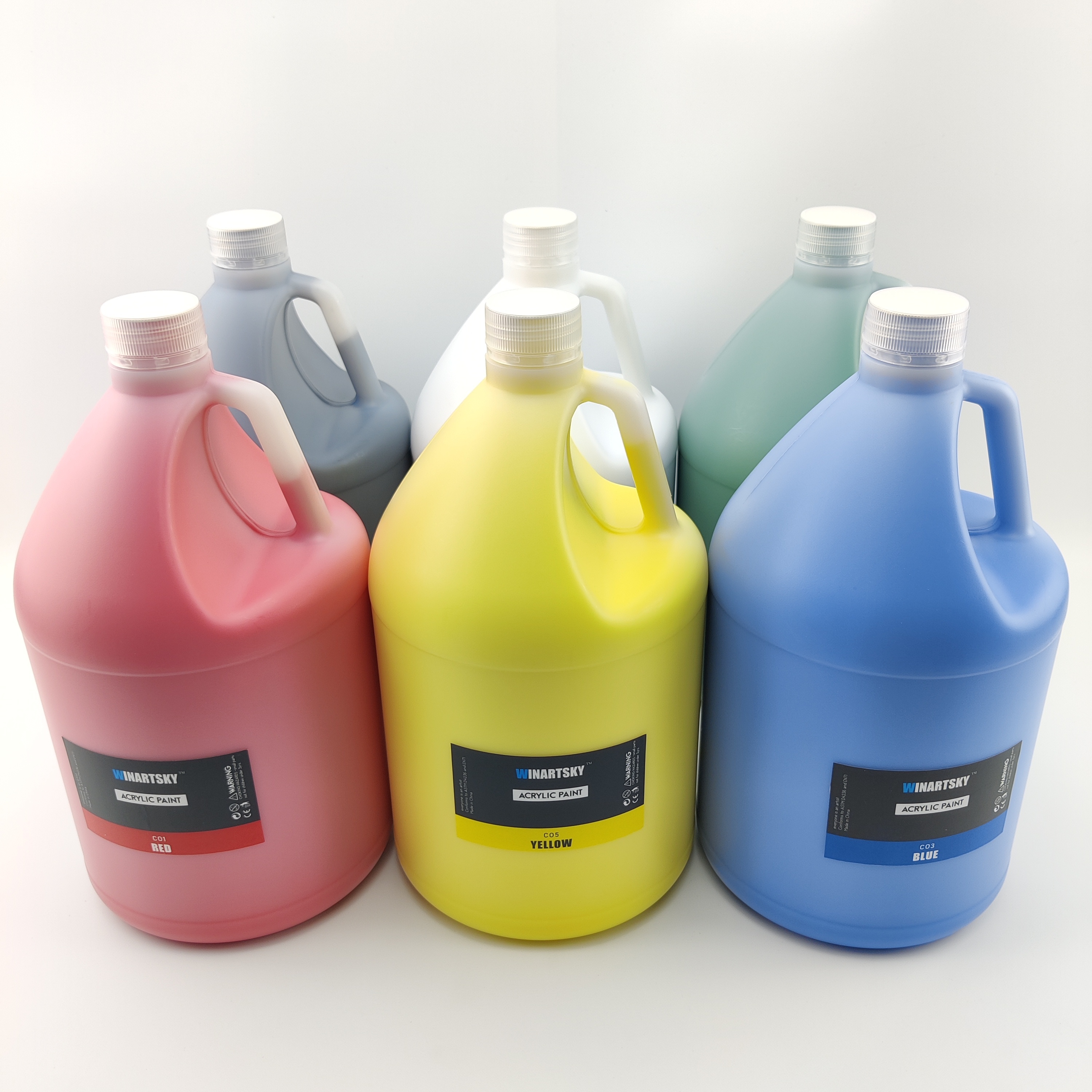 High quality 1 Gallon 3800ML Acrylic Paint, Non-Toxic Craft Paints for Art DIY painting