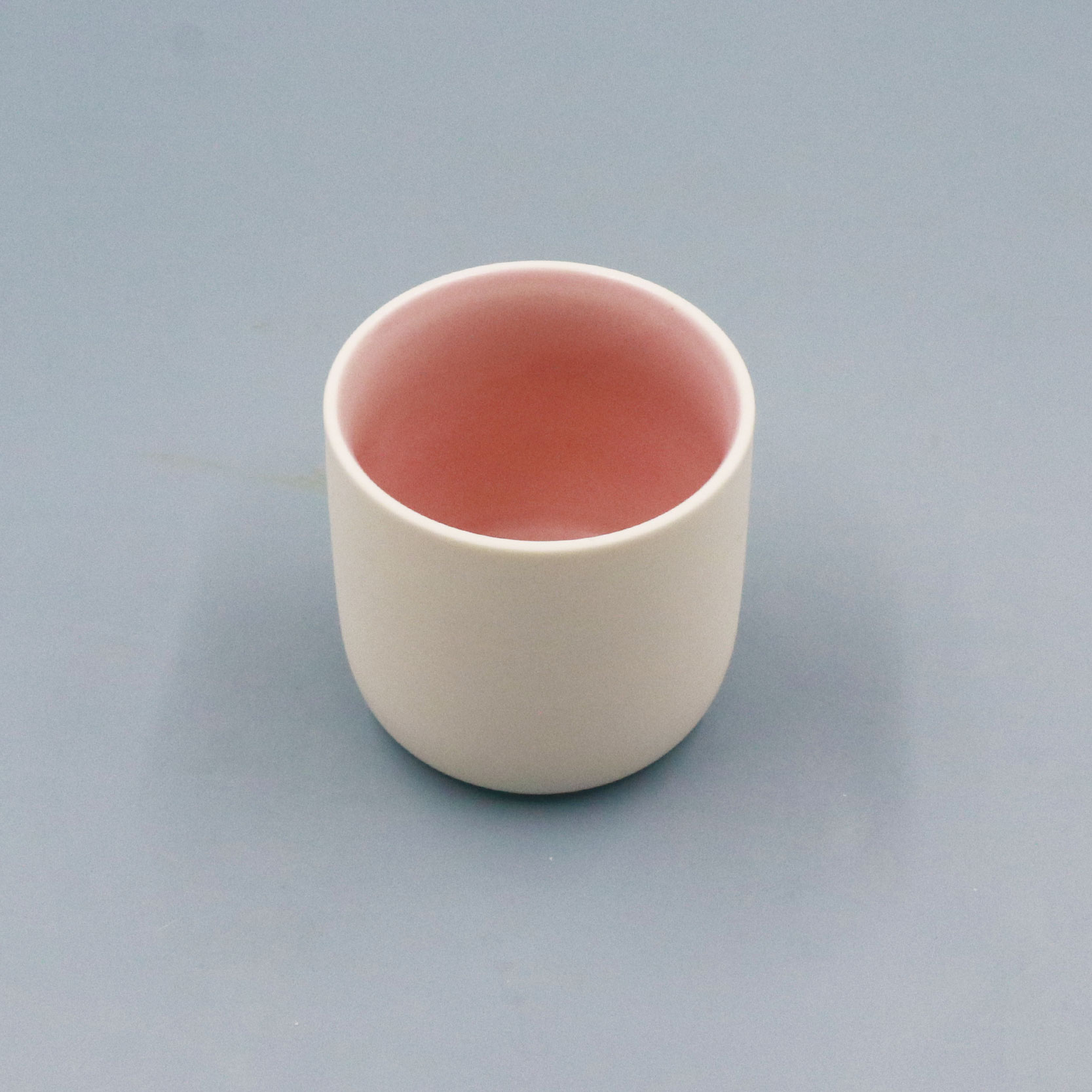 Fashion Nordic Home Decoration Empty Container Frosted Ceramic Candle Jars