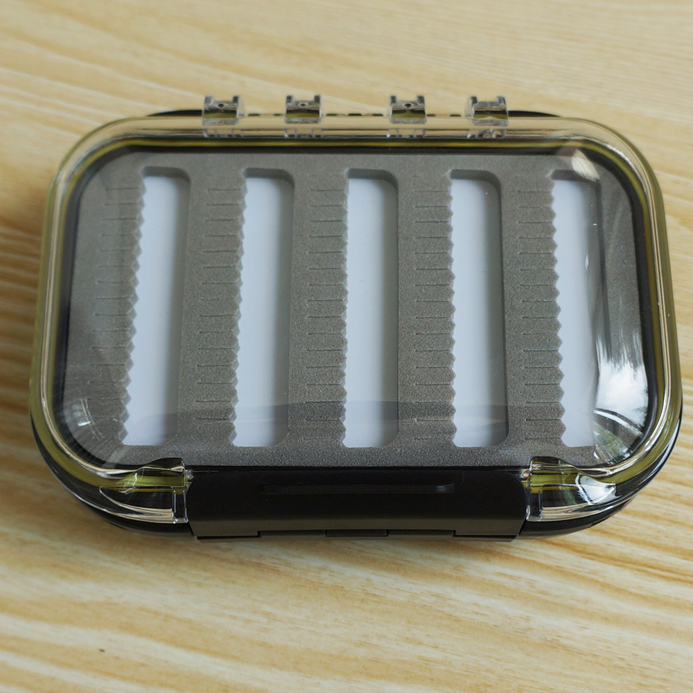 Factory direct sale transparent fly fishing box Double-sided small fly box