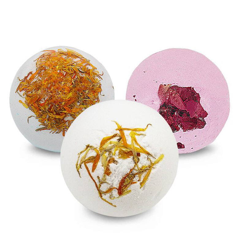 Bath Bombs Gift Set Fizzies Shea & Coconut Butter Dry Skin Moisturize Perfect for Bubble & Spa Bath 1 pack 50g