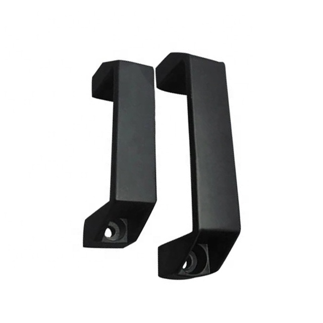 Best Price 90mm Aluminum Profile Door Cabinet Handle Black Plastic Rectangular Handle Trade Assurance Furniture Knobs