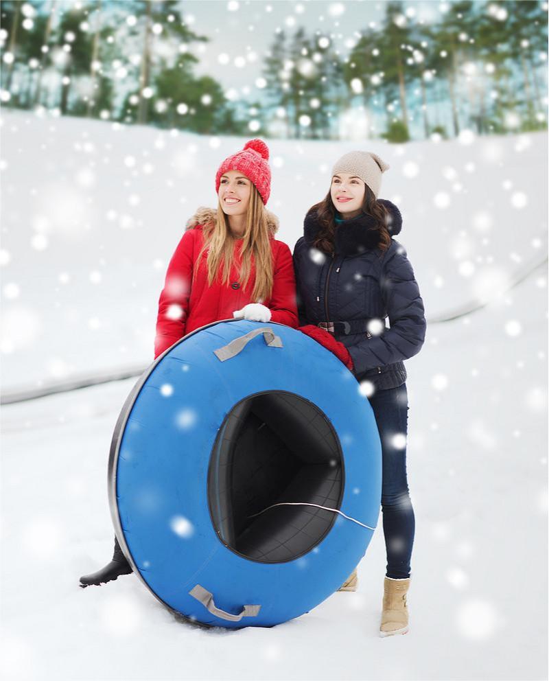 Winter Sport thicken and cold-resistant pvc tubing snow sledge slide inflatable for kids adults snow tube