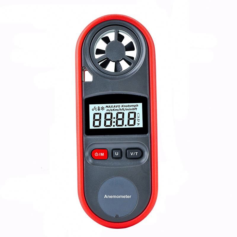 Ручной анемометр KF816A с ЖК-дисплеем, измеритель скорости воздуха, цифровой анемометр