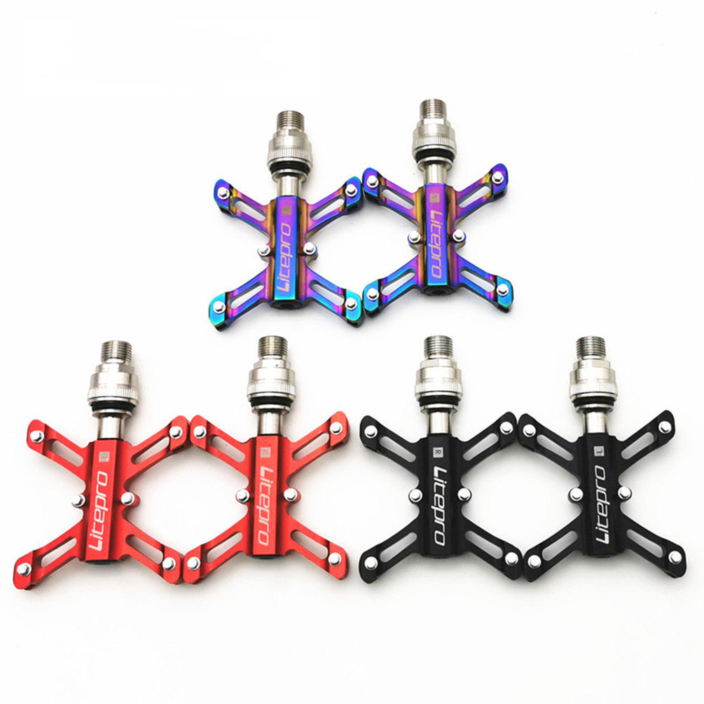 Litepro MTB, Универсальный велосипед, QR педаль, герметичный подшипник, Бабочка, BMX, складной велосипед, алюминиевый сплав, нескользящий аксессуар
