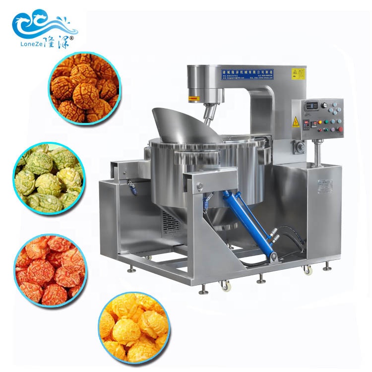 high capacity electric popcorn machine industrial automatic popcorn mixing machine high speed popcorn making machine