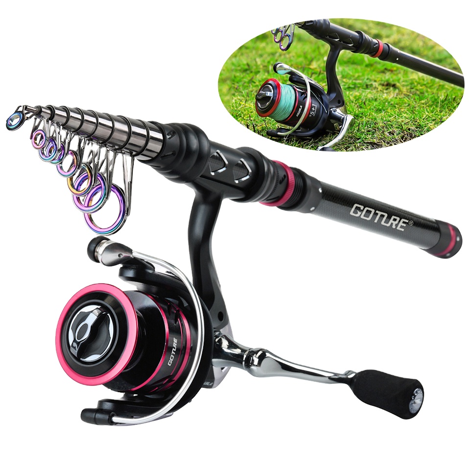 Wholesale Telescopic Fishing Rod Portable Collapsible Travel Fishing Carbon Fiber Carp Feeder Spinning Rod 3.6M