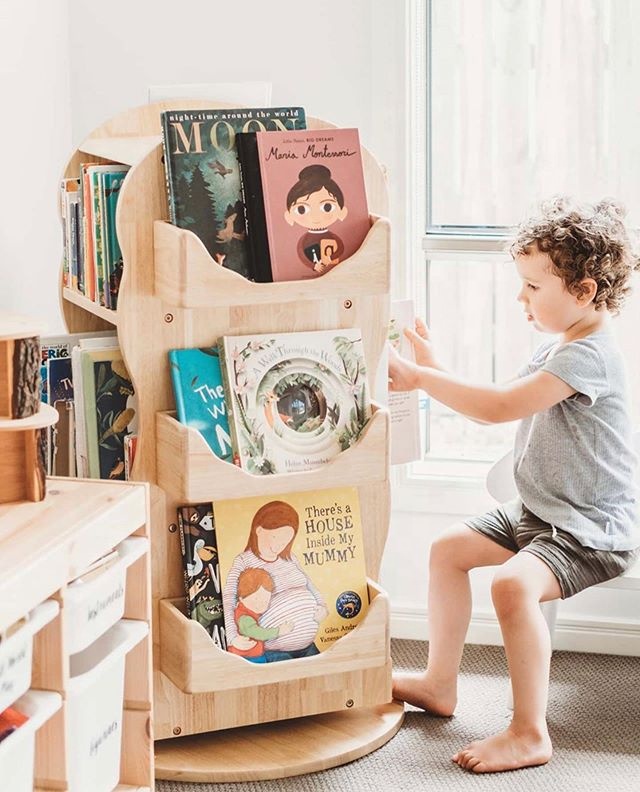 Вращающаяся детская книжная полка Bookrack для полка для хранения, Детская школьная мебель, модная мебель для гостиной