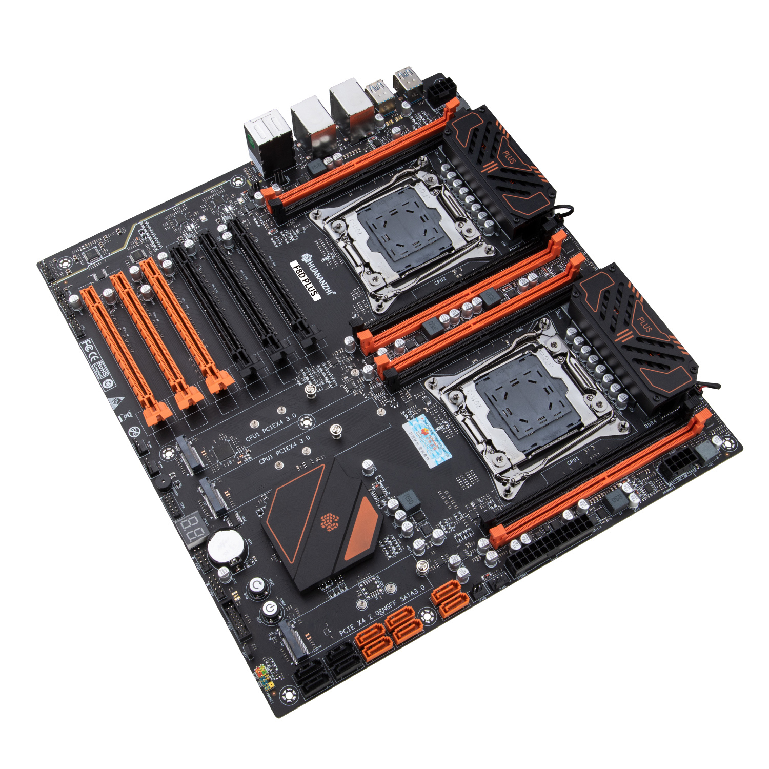 Материнская плата HUANANZHI X99 F8D PLUS LGA 2011-3 XEON X99 с двумя процессорами и поддержкой Intel XEON E5 V3 V4 DDR4
