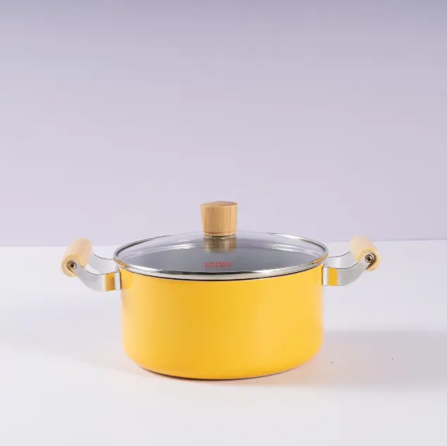 Cookware Pot 20CM Wholesale Aluminium Alloy Cooking Pot Cookware Set Soup Pot Kitchen Stock Pot