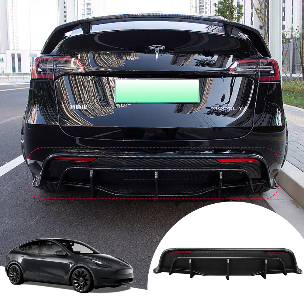 Углеродное волокно задний диффузор для Tesla Model 3 Model Y 2016-2021 2022 2023 боковая юбка спортивный стиль спойлер
