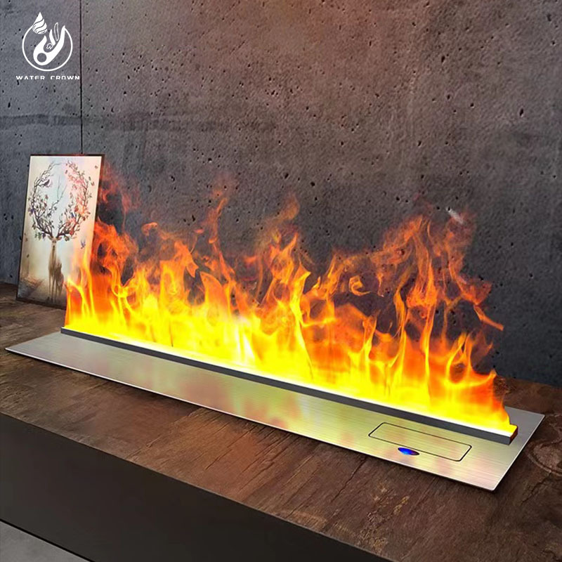 China Decor Flame Fireplace Luxury Artificial Modern Remote Control Wall Mounted Stainless Steel Bio Ethanol Fireplace Heater