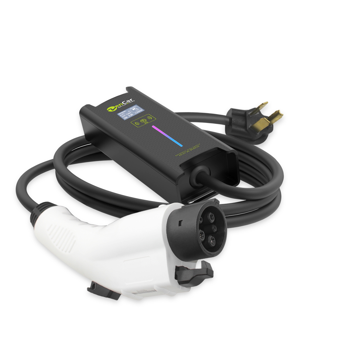 Zencar Type 1 J1772 30 Amp Level 2 Electric Vehicle Charger to Nema 10-30