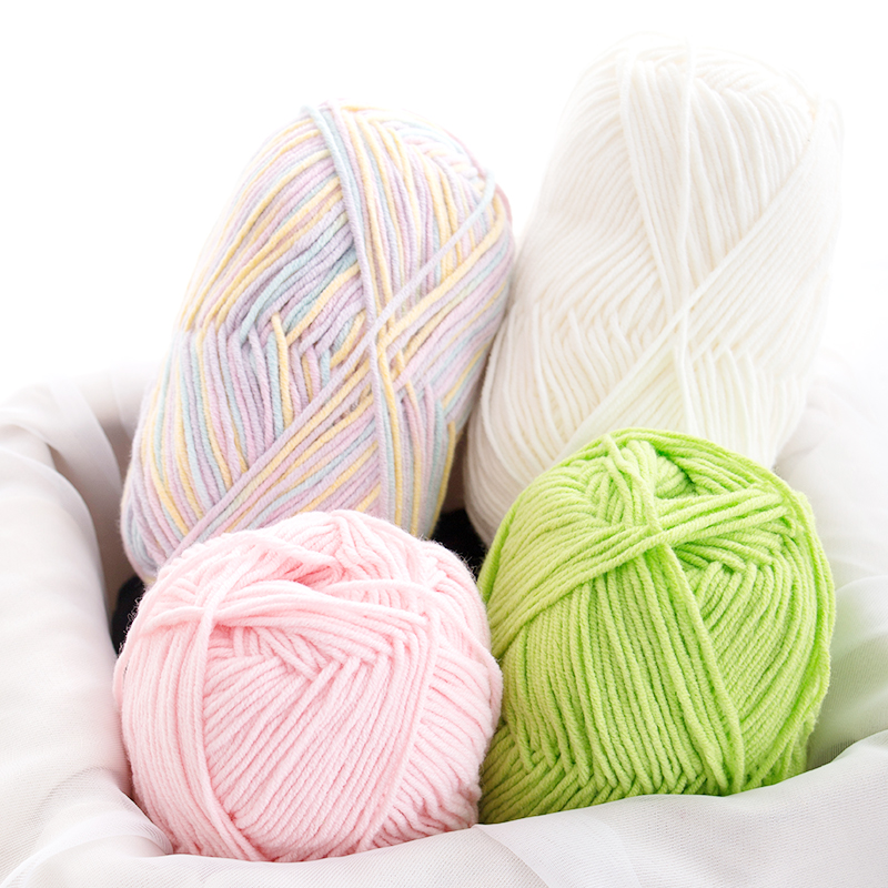 Yarncrafts кольцевая пряжа 4 слоя ручной вязки хлопок акрил смешанная необычная пряжа для свитера