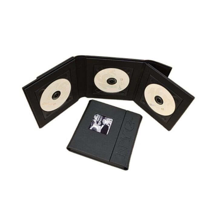 Свадебный чехол из искусственной кожи для хранения CD DVD