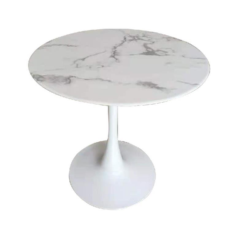 New Design European Style Marbling Portable Round Bar Table For Home Furniture