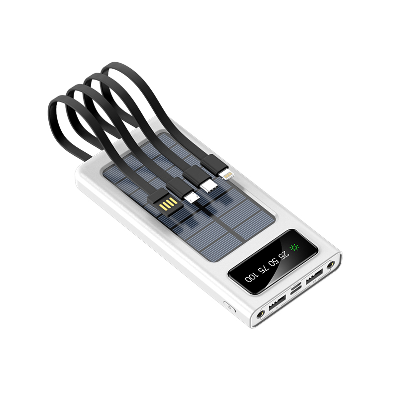 Солнечное зарядное устройство с двумя портами USB mi дополнительное внешнее портативное зарядное устройство 20000 мАч водонепроницаемый аккумулятор зарядное устройство Внешняя портативная солнечная панель со светодиодной подсветкой