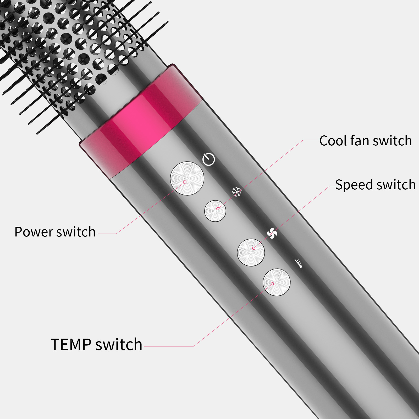 Air Beauty Muti-Function Cold And Hot Air Negative Ion Hair Dryer And Styler