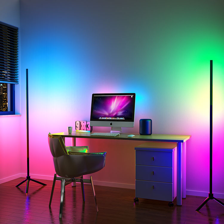 Changing Color 12W Modern Decoration Lamp RGB Led Floor Tripod Lamp
