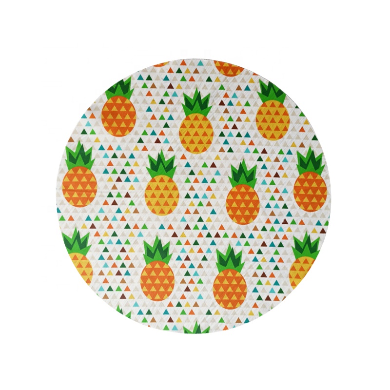 BSCI factory plastic free reusable food fresh round shape beeswax food wrap