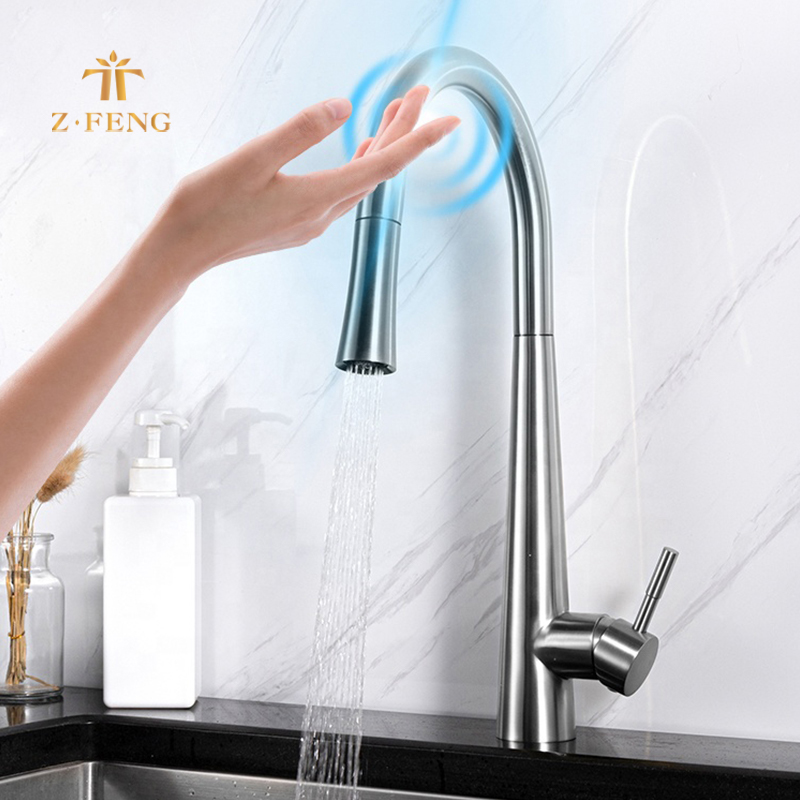 Smart touch кухонный кран тушить нержавеющая сталь Смеситель для мойки коснитесь один-ручка сенсорная кухня cupc смесители для ванной комнаты с 2 функции