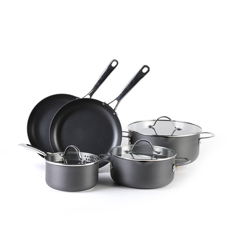 Hot sale kitchen nonstick pans pots stainless steel cookware set