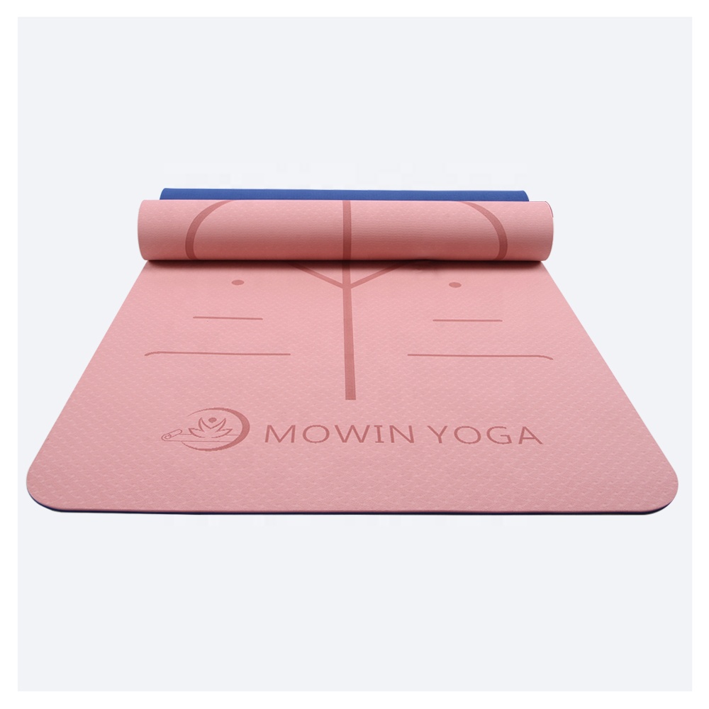 MOWIN оптовая эко высокой плотности противоскользящие TPE yog коврик для Йога упражнения
