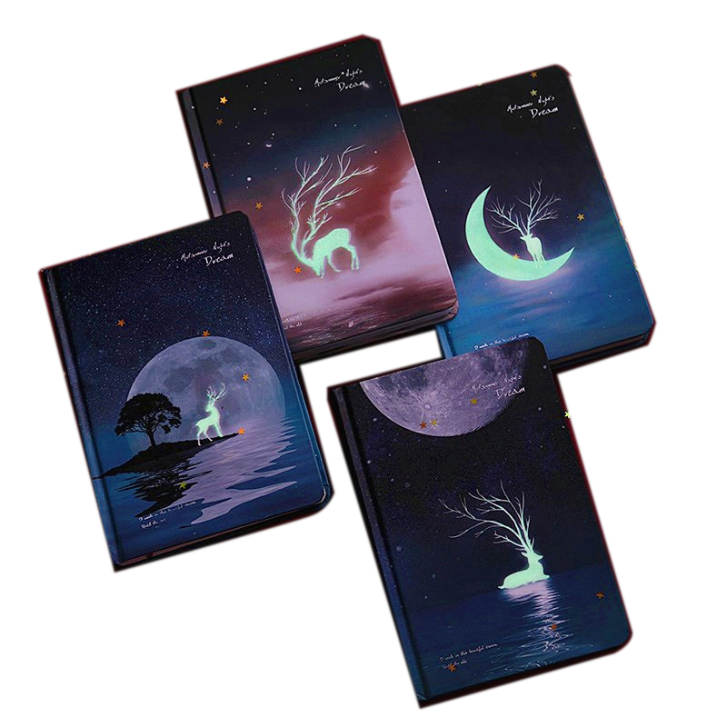 Luminous hand Ledger notebook retro artistic and ancient style Korean Diary wholesale Journal Book