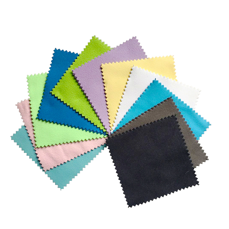 Wholesale Custom Microfiber Suede Jewellery Jewelry Cleaning Polishing Cloth With Special Formula