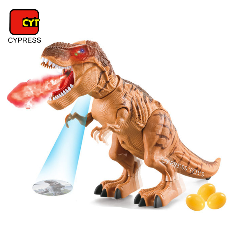 Battery Operated electronic toys Electric dinosaur toy lay egg walking dinosaurios animal toys with steam projection light music