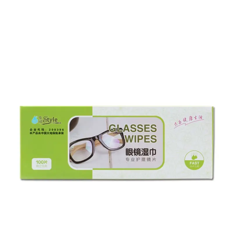 Glasses Wipes quick-drying sterilization Wipes independent packaging 100 pieces 3D Glasses Wipes