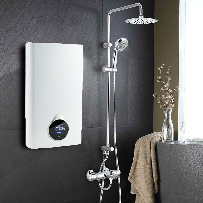 Small Portable Wall Mount Electric Tankless Water Heater, Energy Saving, Mini Instant Heater, Bathroom
