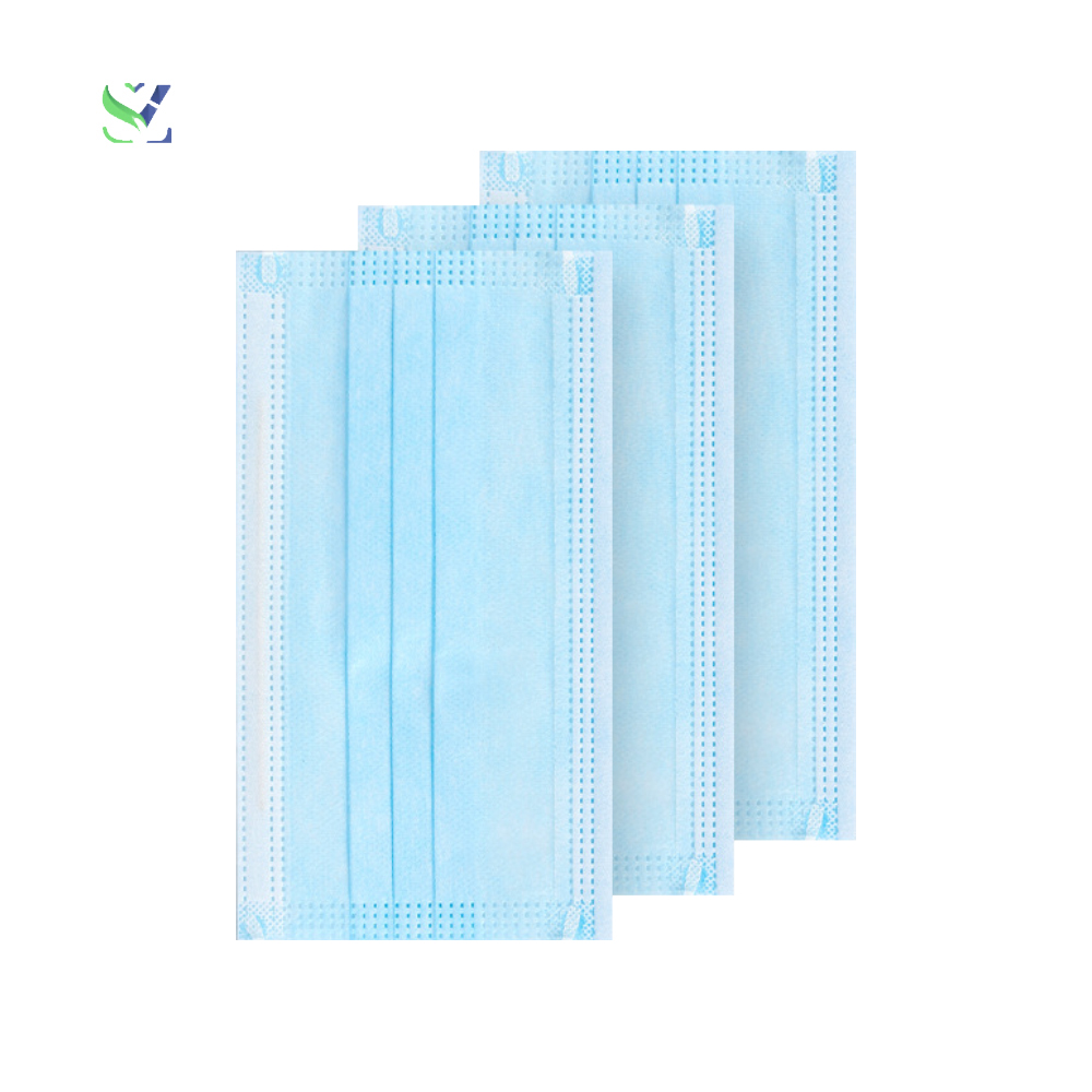 SZ Hot Selling Good Quality Nonwoven Surgical Facemask 3Layer Disposable Medical Masks PPE Nonsterile Respirator