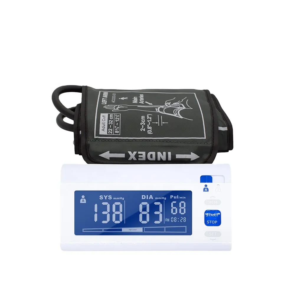 A Blood Pressure Monitor Large LCD Display Blood Pressure Monitor Blood Pressure Apparatus