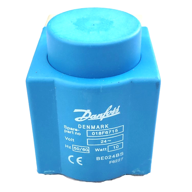 Low Price New Solenoid Valve Danfoss Coil Spare Part No 018F6715 10W 24VAC 60Hz