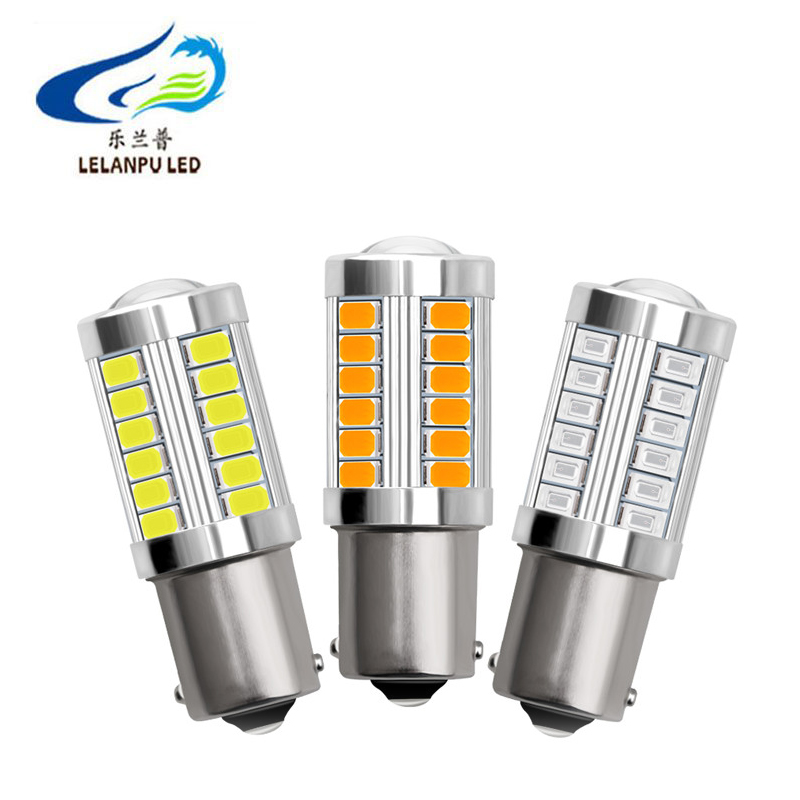 1156 1157 7443 7440 BA15S P21W 5630 33smd светодиодная Автомобильная задняя лампа, стоп-сигналы, автомобильная лампа заднего хода, красный, белый цвет