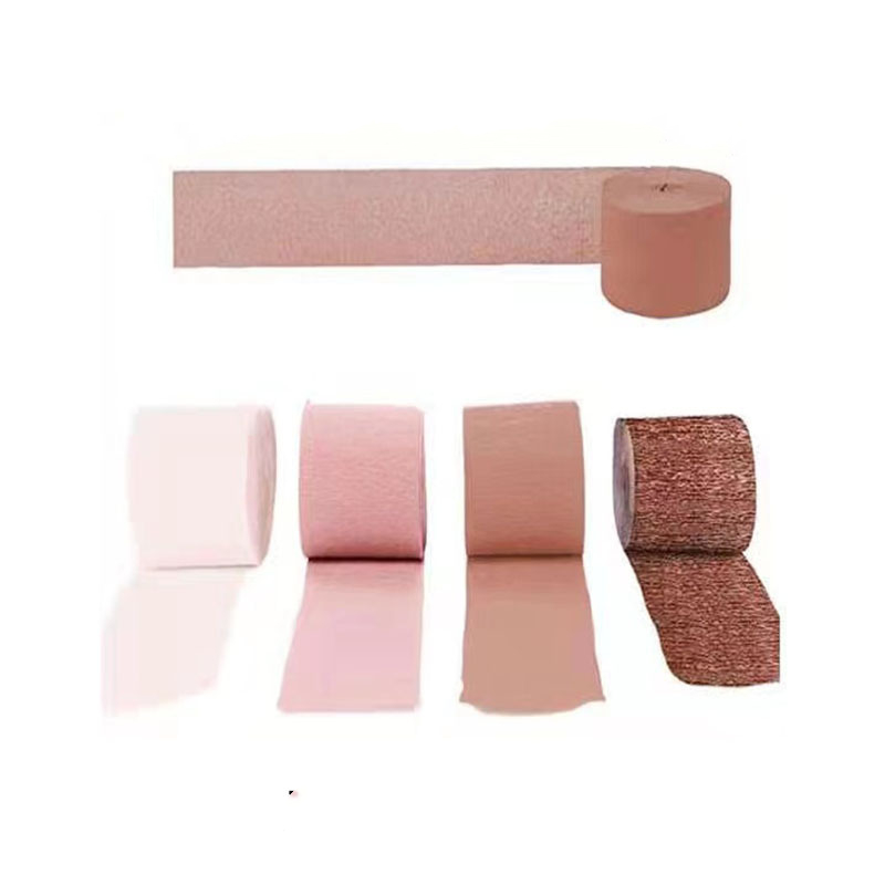 Wedding party backdrop background decoration Rose Gold Crepe Paper Streamers Tassels