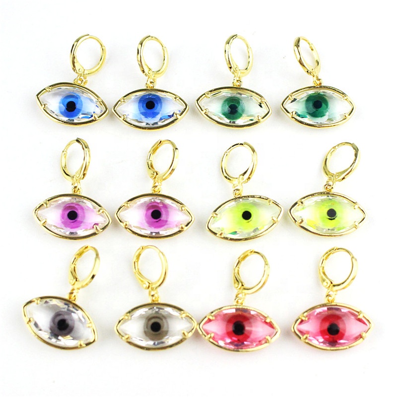 CH-LHE0357 wholesale fashion popular high quality eyes earring,cz earring,wholesale jewelry ,butterfly