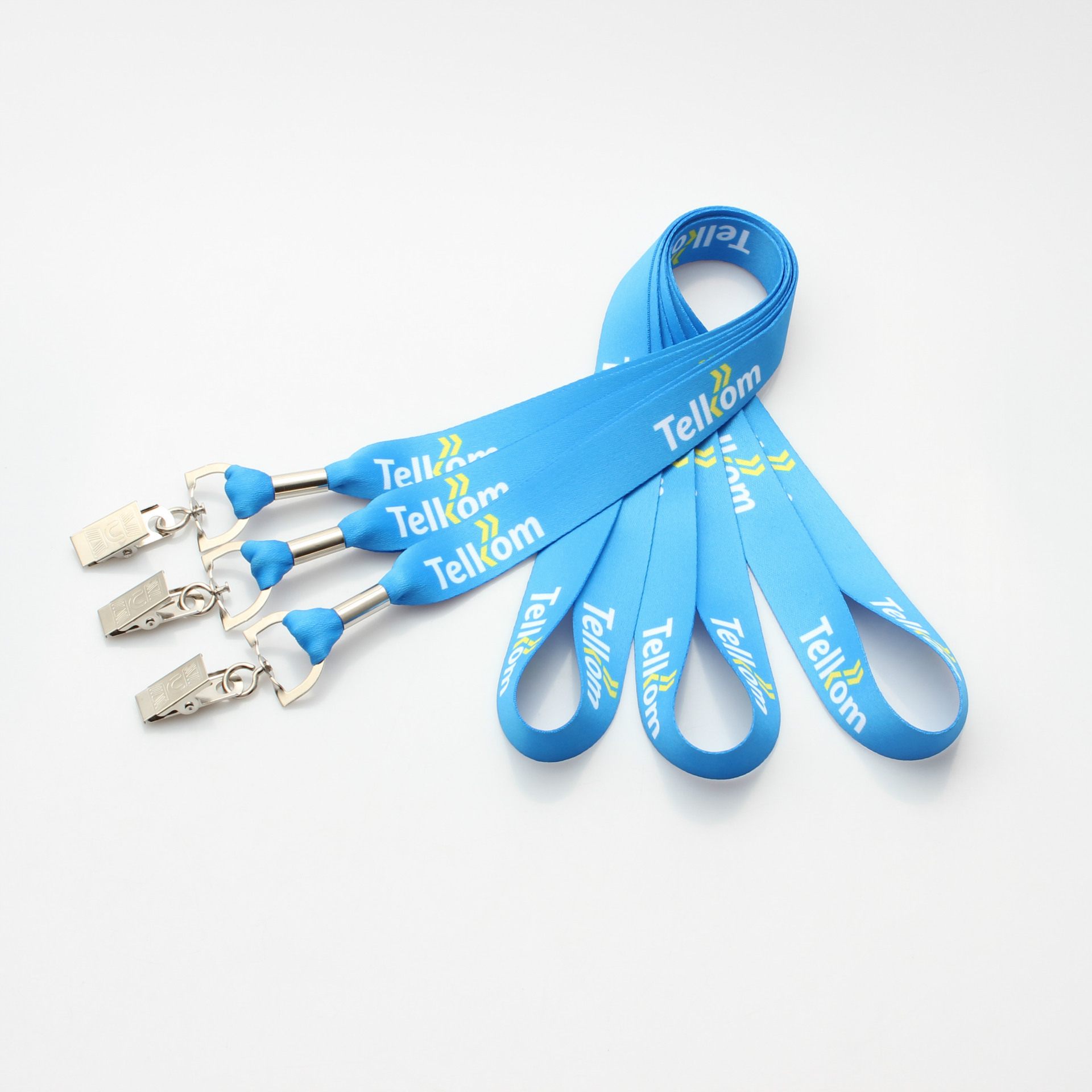 High Quality Wholesale Tool Phone Polyester Round Nylon Lanyard Without Buckle With Logo Custom Keychain