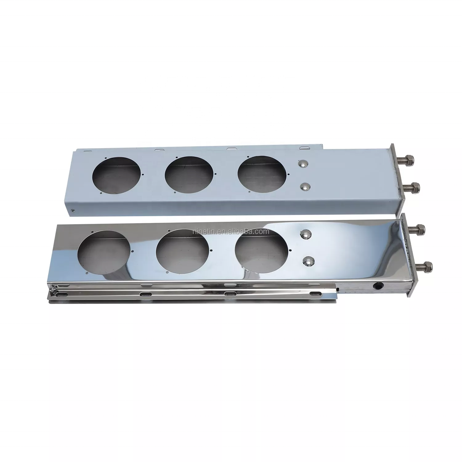 Световая балка Ninetin Truxpro 30-1/4 дюйма длиной SS, круглые светодиодные фары/вырезы с 2-1/2 дюймовым болтом для универсальных американских грузовиков