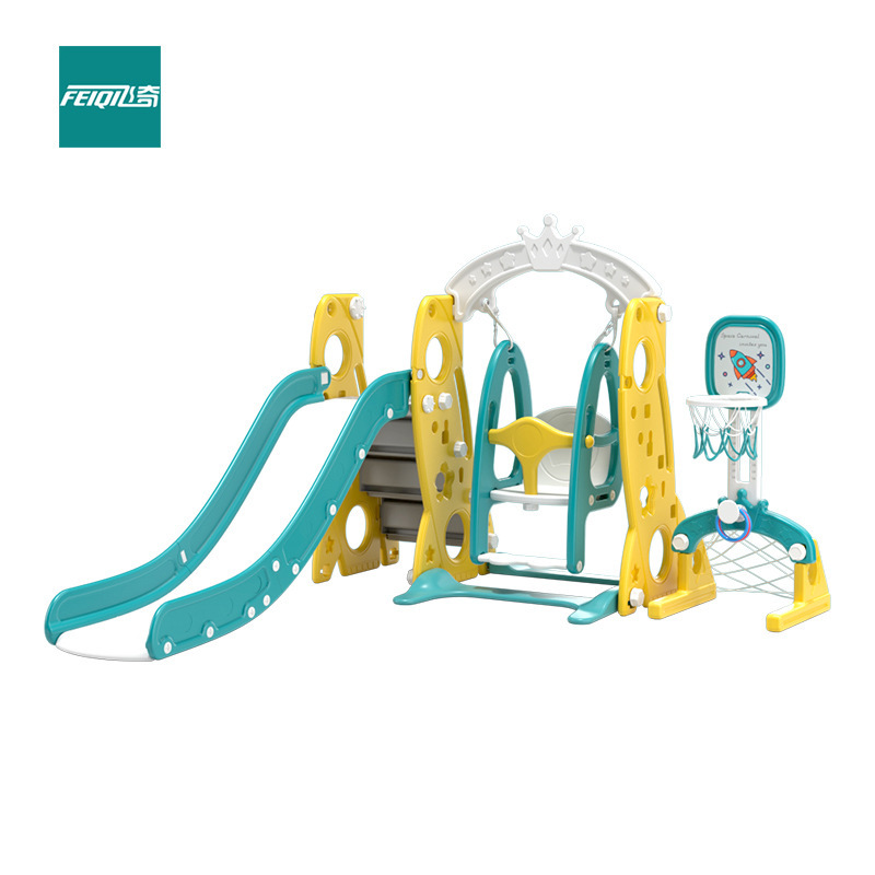 Boats & Ships Straight new children's indoor amusement park plastic slide baby home gift swing combination Yacht