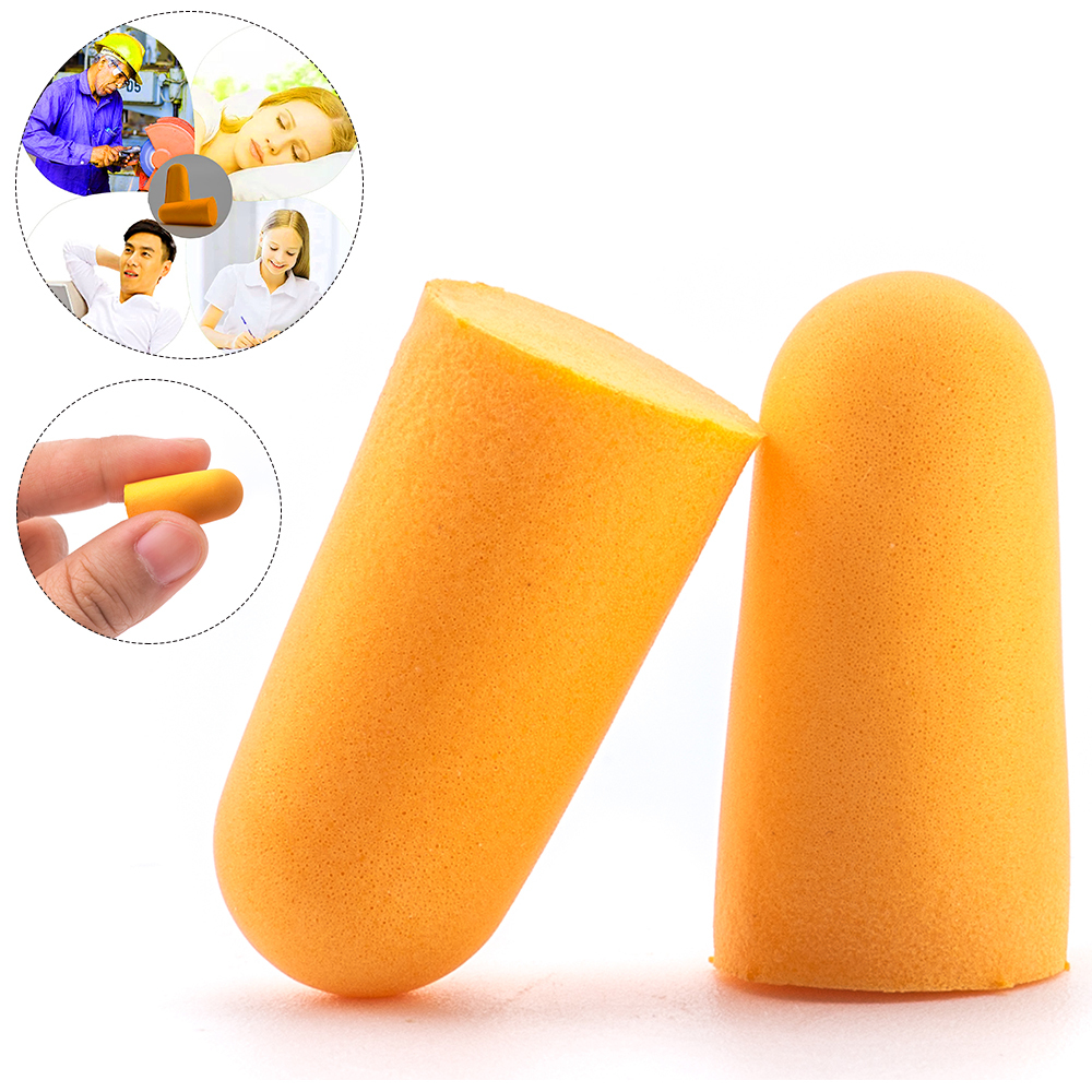 Noise sound noise reduction cancelling hearing protection ultra soft foam earplug sleeping snoring travel work ear plugs