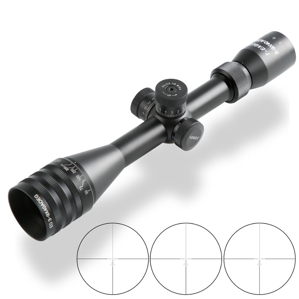 Тактический охотничий прицел T-Eagle EO 3-9X40 AOE KN, охотничий прицел с красной точкой для пневматического ружья, снайперской охотничьей оптики, ударопрочный прицел